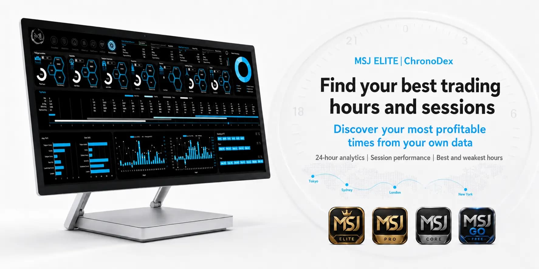 Trading hour and session analytics with ChronoDex