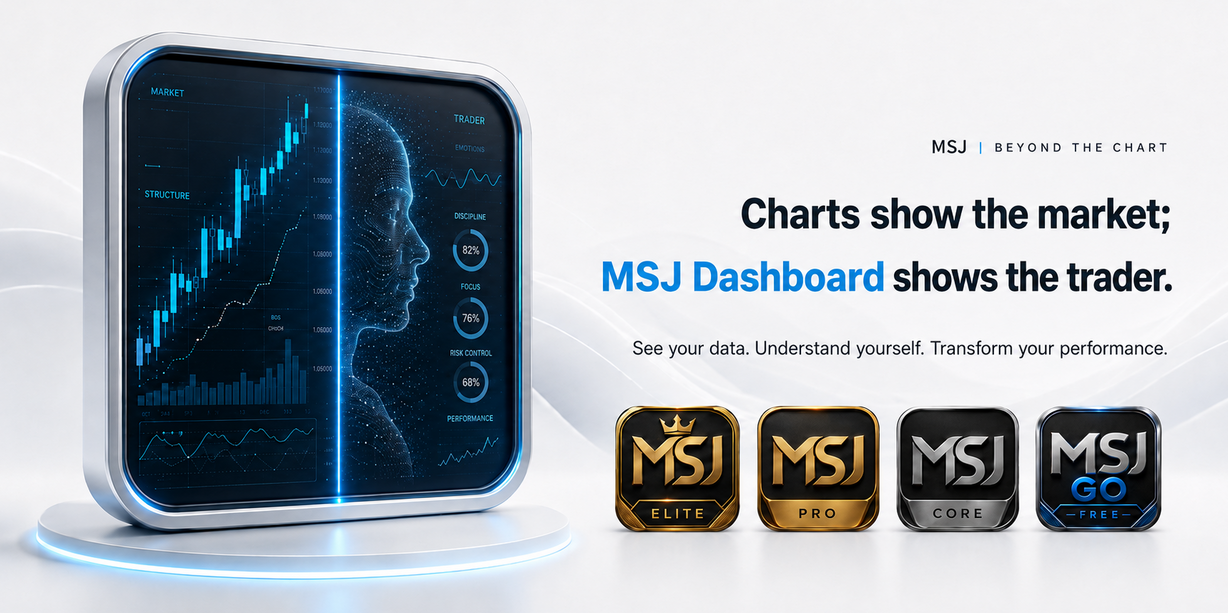 Charts show the market; MSJ shows the trader